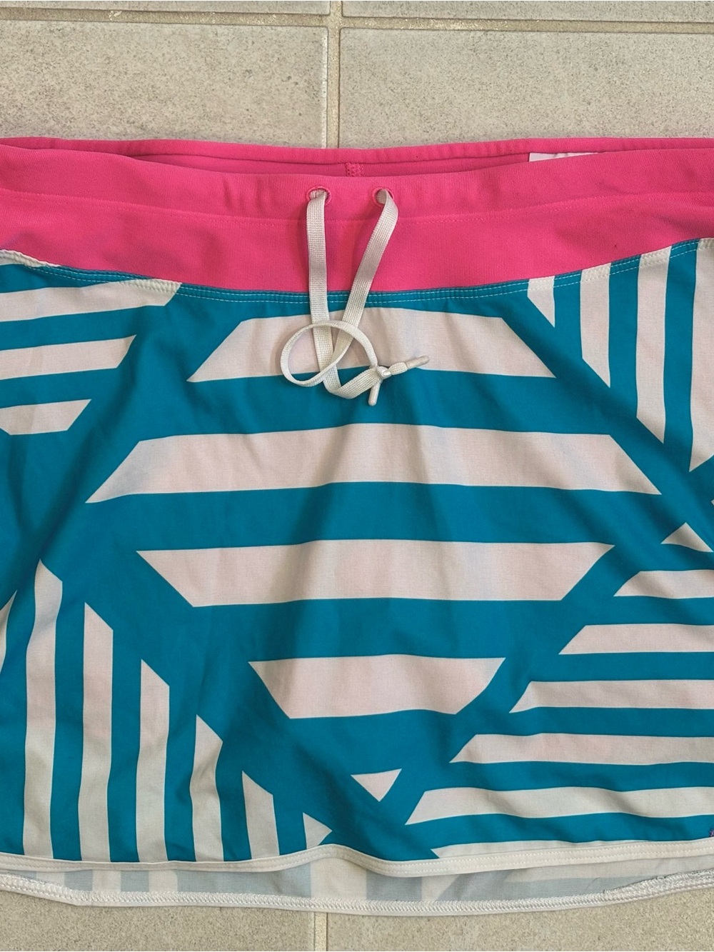 Nike Dri-FIT Hot Pink & Teal Athletic Skort